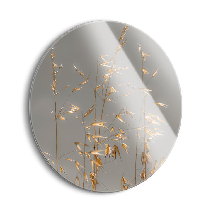 Shimmer  | 24x24 Circle | Glass Plaque