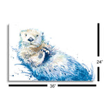 Otter  | 24x36 | Glass Plaque
