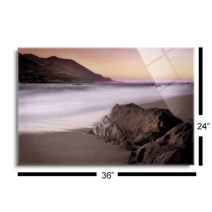 Garrapata Beach  | 24x36 | Glass Plaque