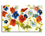 Independent Blooms I | 24x36 | Glass Plaque