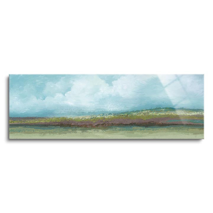 Jaded Earth I  | 12x36 | Glass Plaque