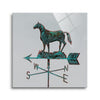Rural Relic Horse  | 12x12 | Glass Plaque