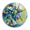 Spring bloom  | 24x24 Circle | Glass Plaque
