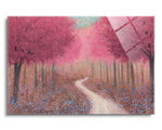 Forest Pathway Spring | 24x36 | Glass Plaque