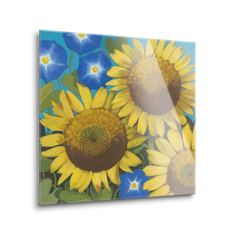 Sunflower Time | 8x8 | Glass Plaque