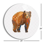 Awesome Ursus!  | 24x24 Circle | Glass Plaque