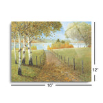 Rural Route I  | 12x16 | Glass Plaque