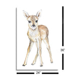 Baby Deer  | 24x36 | Glass Plaque