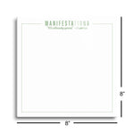 Manifestations It's already yours |Universe (White & Green) | 8x8 | Glass Plaque