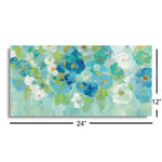 Spring Aroma I White Flowers | 12x24 | Glass Plaque