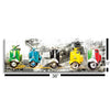 Get Your Mopeds Running  | 12x36 | Glass Plaque