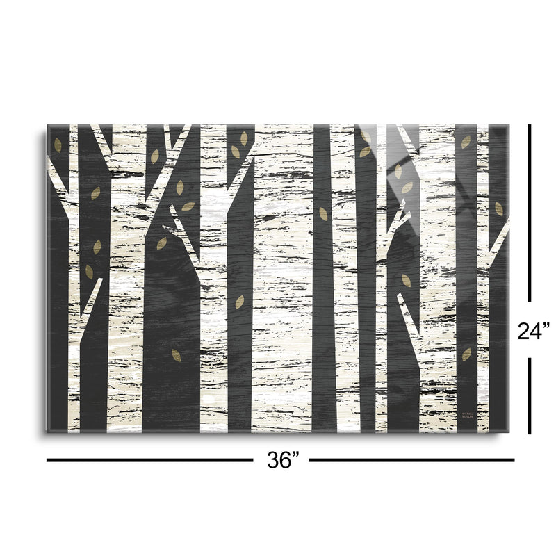 Birch Forest | 24x36 | Glass Plaque