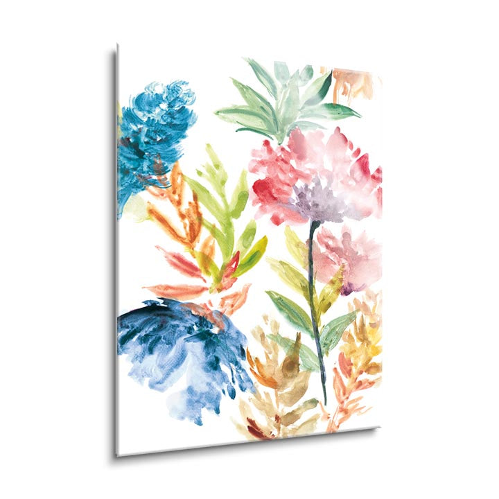 Lush Floral II  | 24x36 | Glass Plaque