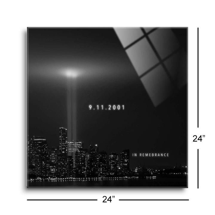 9/11 Memorial 1 (1-1)  | 12x12 | Glass Plaque