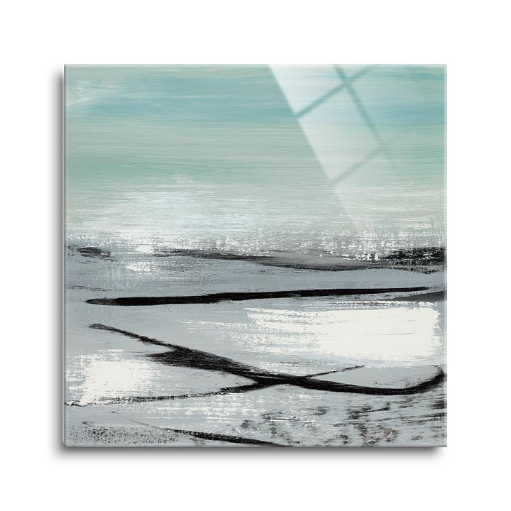 Beach II  | 12x12 | Glass Plaque
