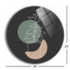 Succulent 4  | 24x24 Circle | Glass Plaque
