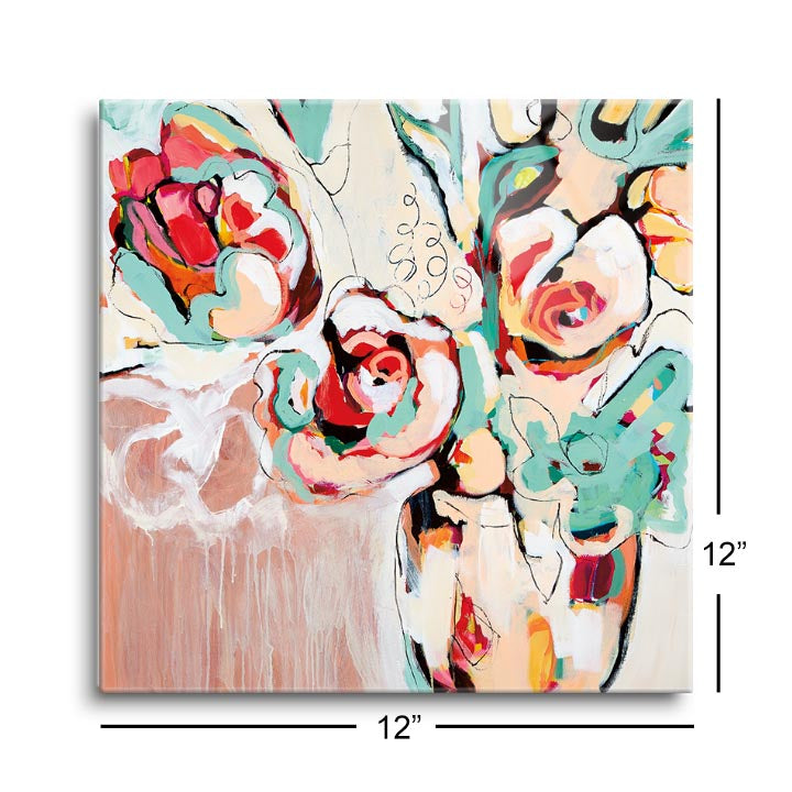 Subtle Flourish  | 12x12 | Glass Plaque