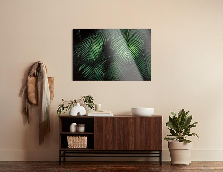 Tropical Canopies  | 24x36 | Glass Plaque