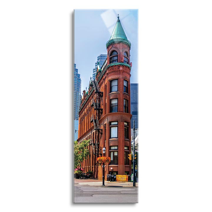 Flat Iron Building, Toronto, ON  | 12x36 | Glass Plaque