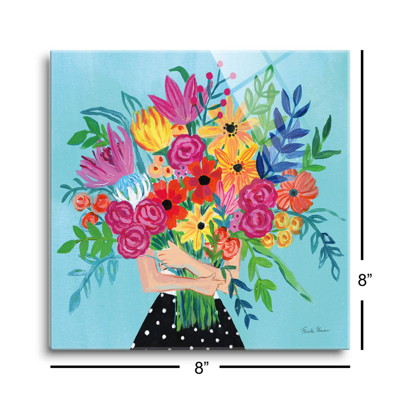 A Bunch of Flowers II | 8x8 | Glass Plaque