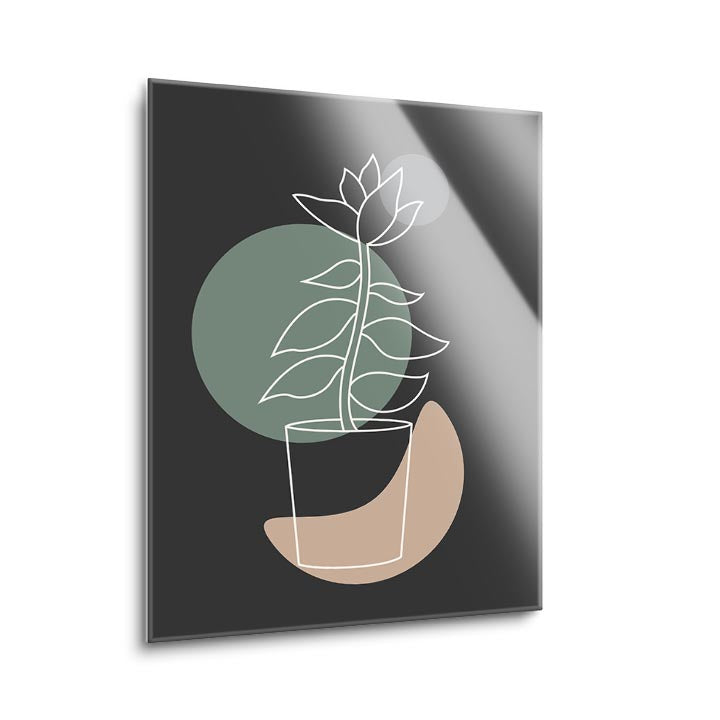 Succulent 4  | 12x16 | Glass Plaque