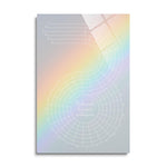 Habit Tracker | Rainbow | 24x36 | Glass Plaque