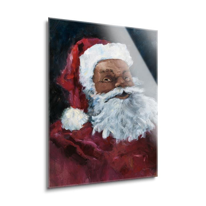 Jolly Santa II Crop  | 24x36 | Glass Plaque
