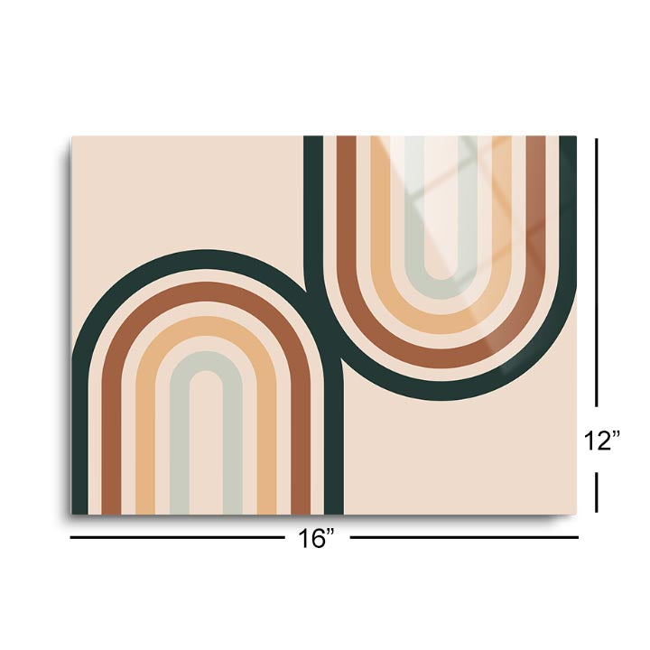 Modern Minimalist 1  | 12x16 | Glass Plaque