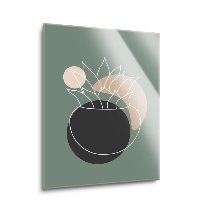 Succulent 3  | 12x16 | Glass Plaque