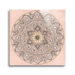 Blush Mandala I  | 12x12 | Glass Plaque