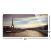 Paris Sunset  | 12x24 | Glass Plaque