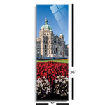 Parliament Buildings, Victoria, BC  | 12x36 | Glass Plaque