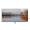 Early Fall Morning at the Lake  | 12x24 | Glass Plaque