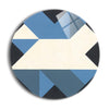 Triangles III  | 24x24 Circle | Glass Plaque