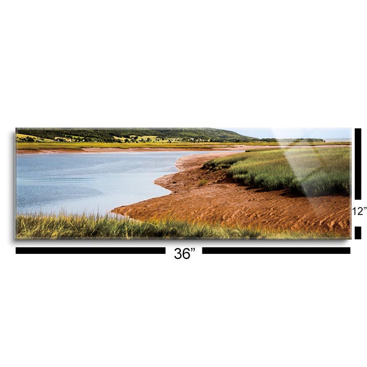 Shepody National Wildlife Area, Bay of Fundy, NB  | 12x36 | Glass Plaque