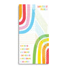 Kids Habit Tracker | Bright Rainbow | 18x36 | Glass Plaque
