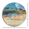 Hot Springs  | 24x24 Circle | Glass Plaque