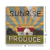Sunrise Produce  | 12x12 | Glass Plaque