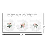 Habit Tracker |Flower When I Stand Before God | 18x36 | Glass Plaque