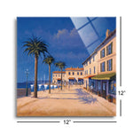 Seaside Promenade II  | 12x12 | Glass Plaque