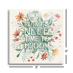 Wildflower Vibes V | 8x8 | Glass Plaque