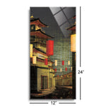 Lumière II (Japanese Lanterns II)  | 12x24 | Glass Plaque
