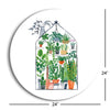 Greenhouse I  | 24x24 Circle | Glass Plaque