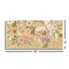 Decorative Pastel Flowers | 8x16 | Glass Plaque