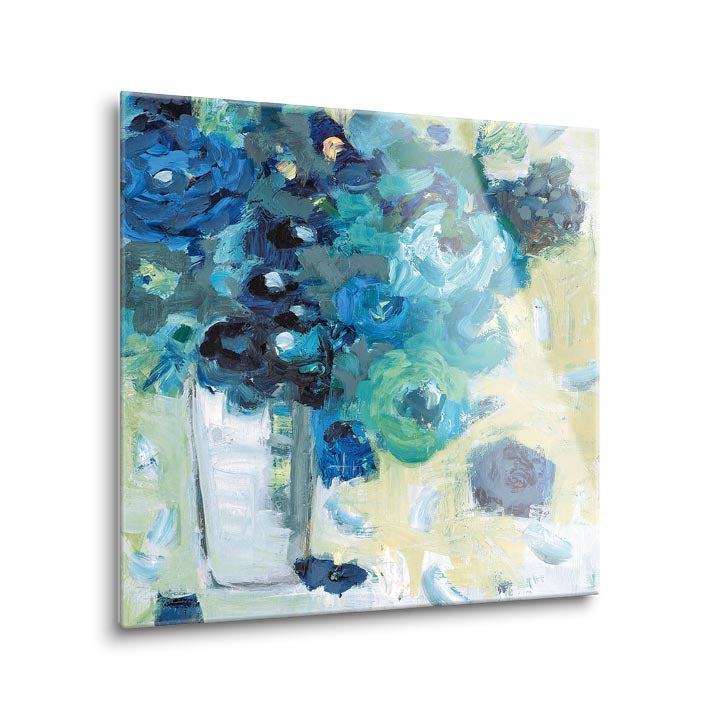 Harmony in Blue  | 12x12 | Glass Plaque