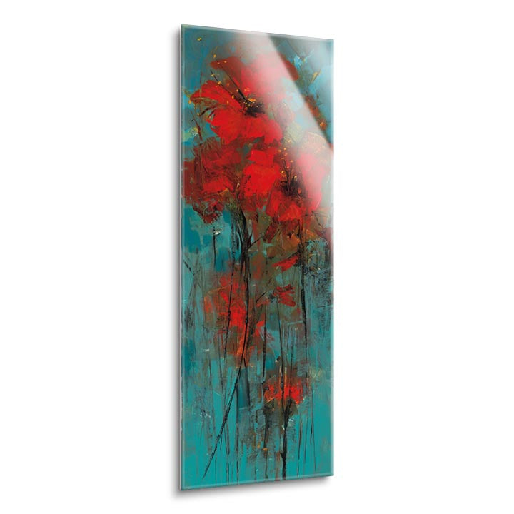 Delights of the Heart I  | 12x36 | Glass Plaque