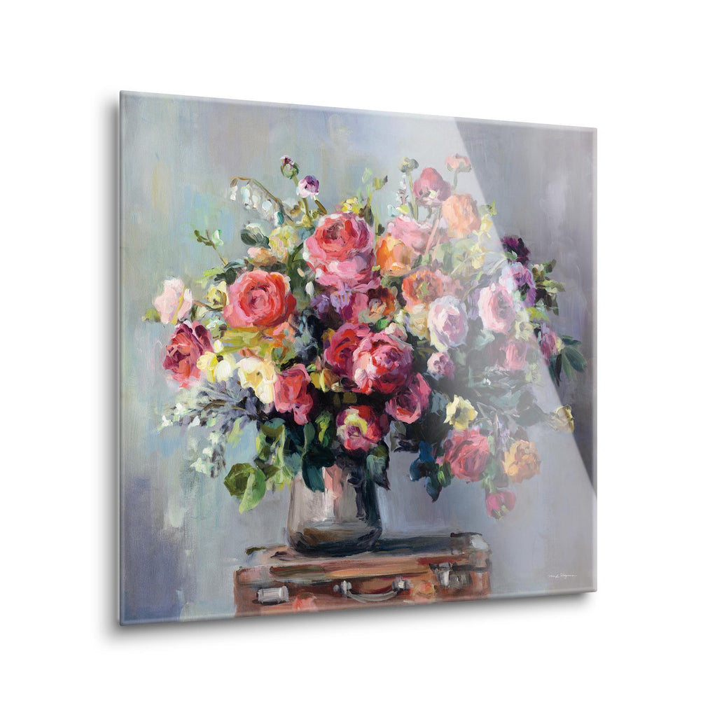 Abundant Bouquet  | 24x24 | Glass Plaque