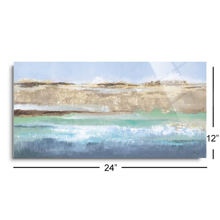 Sea Breeze I  | 12x24 | Glass Plaque