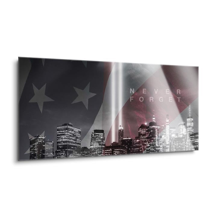 9/11 Memorial 5 (1-2H)  | 12x24 | Glass Plaque
