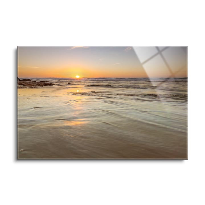 Sunset Gold  | 24x36 | Glass Plaque